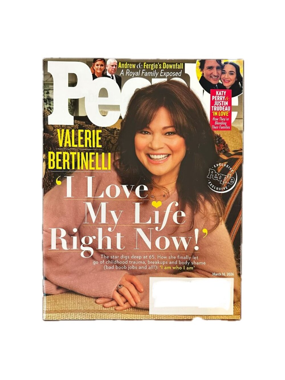 People Magazine March 16 2026 Valerie Bertinelli Katy Perry & Justin Trudeau